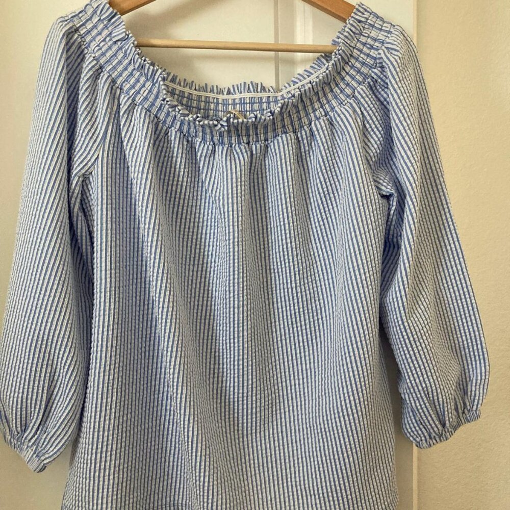 NWOT Michael Kors off Shoulder Striped Top NWOT